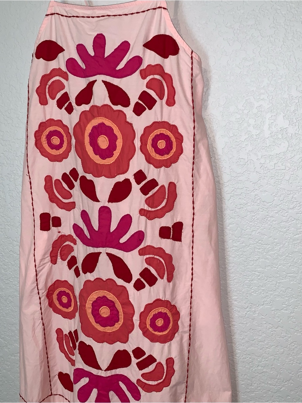 New $89 Zara Embroidered Pink Maxi Dress Limited Edition Small 0881/131 - Picture 10 of 13